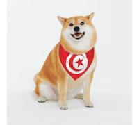 Adjustable Pet Bandana,Tunisian Flag Print Cute Cats Pet Outfit,Reflective Dogs Scarf Holiday Costumes