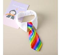 Adjustable Pet Bow Ties Collar - Elegant Dog Gentleman Scarf with Striped Bow Tie Necktie for Cats Small Dogs Grooming Party Holiday Birthday Wedding Accessories (#5,L)