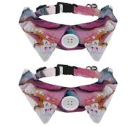 Adjustable Pet Bowtie Collar Abstract Marble Pattern Neck Bow Tie for Small Dogs Cats, Adjustable from 11.2-12.2In