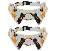 Adjustable Pet Bowtie Collar Cute Dogs French Bulldog in Doodle Style. Neck Bow Tie for Small Dogs Cats, Adjustable from 11.2-12.2In