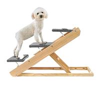 Adjustable Pet Climbing Ladder, Solid Wood 3/4 Layer Of Ramp Dog Stairs, Suitable for High Bed or Sofa, Portable Dog/cat Ladder (100 * 43 * 7.5cm) (75 * 43 * 7.5cm)