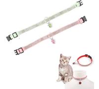 Adjustable Pet Collars for Small Dogs and Cats - Sparkling Rhinestone Bling Collar for Puppies and Kittens, Cute Glitter Collar for Small Pets (B)