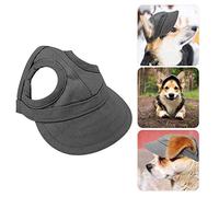 Adjustable Pet Dog Baseball Cap Sport Cap Hat Outdoor Hat Sun Baseball Cap Visor Design Dog Sport Hat with Ear Holes(M-Black)