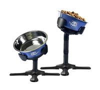 Adjustable Pet Dog Bowl Feeding Stand with Bowl, Raised Dog Bowls with 3 Heights and Tiled Adjust Feeding Stand,Feeding Bowls, Elevated Adjustable Dog Bowls Stand Great for All Dogs Breed