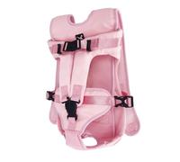 Adjustable Pet Front Carrier Backpack, Hands-Free Dog & Cat Travel Bag for Small & Medium Pets Easy-Fit Puppy Travel Backpack Pink M