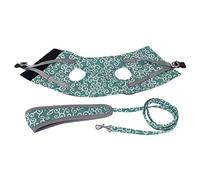 Adjustable Pet Harness Vest, Canvas and Mesh Walking Gear for Cats and Small Dogs, Breathable Design with Leash Attachment, Size XS S (green xs)