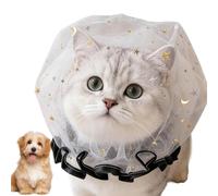 Adjustable Pet Head Net - Quick Release Protective Cover, 11.8in Anti Eating with Soft Breathable Mesh, Secure Fit with Elastic Strap, Outdoor Pet Gear Design, Dog Head Cover for Walking Use