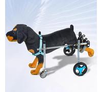 Adjustable Pet Leg Support for 4-Wheel Dog Wheelchair Full li Aid for Canine Hip Support Exercise Wheels for Dogs XS Size