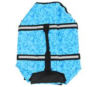 Adjustable Pet Life Jacket, Dog Swimwear with Reflective High Buoyancy, Mesh Fabric for Easy Drying, Quick Handle Design, Double Protection, Size L