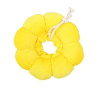 Adjustable Pet Recovery Collar Cone Comfortable Anti Bite Wound Healing Protector for Cats Kittens Sunflower Cat Recovery Cone (M)