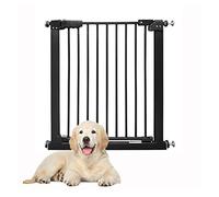 Adjustable Pet Safety Gate for Dogs, No Drill, 90° Auto Close, Indoor Hallway, Fits 97-106.9 cm, Black, Easy Install Home Safety Solution for Pets