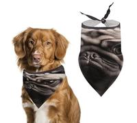 Adjustable Pet Scarf Soft Washable Polyester Triangle Bib | Pug Dog Bandana Funny Cute Pet Bib for Dogs Cats Puppies Suitable for Holiday Birthday