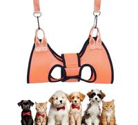 Adjustable Pet Sling, Safe Grooming Harness, Breathable Cat Container, Soft Hammock for Nail Trimming Support, Anti-Scratch Solution for Bathing at Home or on the Go Perfect