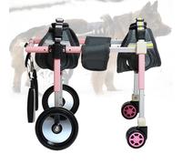 Adjustable Pet Stroller for Dogs - Lightweight Easy to Transport Hip Support for Small Dogs 4-Wheel Design Comfortable & Convenient Pet Mobility Solution.