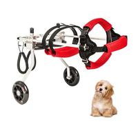 Adjustable Pet Wheelchair for Back Legs - Full Support Mobility Aid for Small Dogs & Cats 2-Wheel Design Enhanced Walking Assistance for Disabled Pets (Size S)
