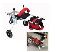 Adjustable Pet Wheelchair for Cats, Rear Leg Support Mobility Aid, Height/Length/Width Fit, Silent EVA Wheels, Escape-Proof Chest Strap for Enhanced Mobility