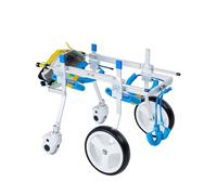 Adjustable Pet Wheelchair for Disabled Dogs - 4-Wheel Mobility Aid Full Support Cart for Canine Rehabilitation Post-Stroke Ideal for Exercise and Recovery (Color)