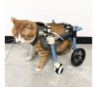 Adjustable Pet Wheelchair for Disabled Dogs Cats Rabbits, 2/4 Wheels Mobility Aid, Supports All Breeds