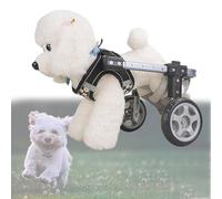 Adjustable Pet Wheelchair for Dogs 4-Wheel Support Cart for Back Legs Mobility Aid for Paralyzed Pets Leg Support Harness Easy to Use Dog Mobility Solution
