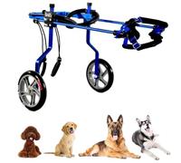 Adjustable Pet Wheelchair for Dogs Elderly or Disabled Canines Mobility Aid Cart for Dogs 1-60 kg Support for Injured Pets Dog Wheelchair