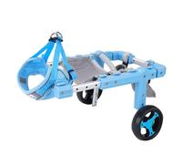 Adjustable Pet Wheelchair for Dogs - Mobility Support for Rear Legs Hip Dysplasia & Arthritis Care Lightweight & Safe Harness - Ideal for Seniors Blue Color