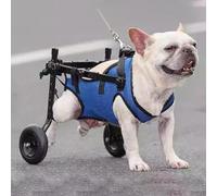 Adjustable Pet Wheelchair for Dogs with Paralyzed Hind Legs, Support Cart with Belly Strap and Leg Support, Mobility Aid for Small Bs, Enhance Your Pet's Mobility