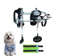 Adjustable Pet Wheelchair for Front Legs with Belly Belt, Supportive Mobility Aid for Disabled Dogs and Cats with Arthritis or Injury