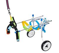 Adjustable Pet Wheelchair for Small Dogs & Cats - Mobility Aid for Disabled Pets to Walk Exercise & Regain Independence - Rear Legs Support Carriage