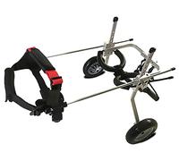 Adjustable Pet Wheelchair for Small/Medium Dogs Cats & Rabbits - Supportive Mobility Aid for Disabled Pets Rehabilitation Stroller for Improved Mobility