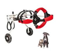 Adjustable Pet Wheelchair for Small & Mum Dogs and Cats Ideal for Did/Paralyzed Rear Legs Portable and Lightweight Dog li Cart (Size S)