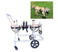 Adjustable Pet Wheelchair with 4-Wheel Support - Ideal for Hip Dysplasia, Leg Injury, and Disability Mobility Aid