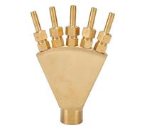 Adjustable Phoenix Tail Scattering Fountain Nozzle, All Copper Garden Fountain Sprinkler with G3/4 Inch Thread, Directional Spray for Parks Courtyards Landscapes