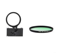 Adjustable Phone Filter Adapter 60-90mm Clamp Width(Clip+Filter3) | 67mm thread support, aluminum alloy build, cold shoe mount, adjustable angle, fits ND CPL filters
