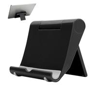 Adjustable Phone Stand - Aluminum Tablet Holder, Portable Desktop Cradle, Sturdy Metal Base with Silicone Grip, Ergonomic Viewing Angle, Universal Support Dock for Smart Device Accessories