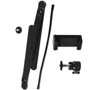 Adjustable Phone Tripod Stand with Holder Black Metal Overhead Mount | 360 Degree Adjustment Metal Hose, Foldable Design, Easy to Install for Teaching and Recording Painting Process Graduation