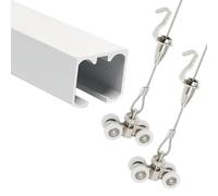 Adjustable Photo Hanging Mechanism, Track Length:1.5m / Width: 28mm / Height :22mm / Load-Bearing:120kg, Rope Length is Adjustable ,Cable 1m,A