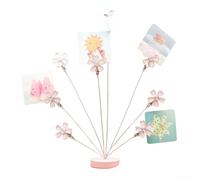 Adjustable Photo Tree Holder Clip with 8 Branches and Clips, Crafted from Metal for Durable Use, Adds a Stylish Touch to Desk or Tabletop Displays