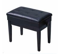 Adjustable piano stool, keyboard bench made of solid wood with storage space, load capacity 440 lbs, suitable for electric pianos and guzheng (color 1)