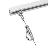 Adjustable Picture Hanging Wire Kit with Hooks, Modern Picture Rail Hanging System, Mirror Canvas Posters Hanger Hardware, Gallery Wall Decor(1.5m/4.9' Cable,80"/203cm Track)