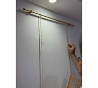 Adjustable Picture Rail Hanging Kit for Displaying Frames, Vintage Brass Hooks and Wire for Homes, Art Galleries, Museums