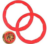 Adjustable Pie Crust Shield 2Pcs/Set, Silicone Pie Protectors Bake Crust Protector Pie Crust Protector Cover Kitchen Tool for Baking Pie Pizza, Fit 8-11.4 Inch Pies Reusable Pie Shield