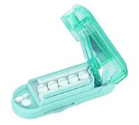 Adjustable Pill Cutter for Small & Large Pills - Precision Tablet Splitter with Stainless Steel Blade & Alignment Guide (Green)
