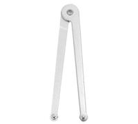 Adjustable Pin Spanner Wrench for Angle Grinders, Steel Repair Tool | Silver Finish, Safe Disassembly, Easy Removal and Replacement of Grinder Discs during Equipment Maintenance