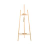 Adjustable Pine Wood Art Painting Easel 4 Colors Wooden Smooth Sketch Artist Easels for Drawing Board & Blackboard(Original Wood)