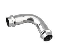 Adjustable Pipe Clamp,1PCS DN15-DN50 Double Compression Equal Diameter 90 Degree Elbow, 304 Stainless Steel Double Clamp Elbow, Water Pipe Fittings Adapter (Size : ID 50.8MM)(ID 40MM)