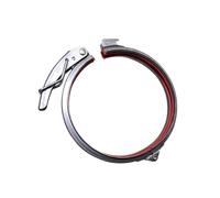 Adjustable Pipe clamp Hose clamp Quick Release Round Duct clamp Quick Pipe clamp Barrel clamp Ring SS/Galvanized 80-400mm Dia(200mm-galvanized)