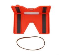 Adjustable Pipe Level for Pipeline - Orange Plastic Protractor with Bubble Level, 108mm x 124mm x 79mm, Angle Meter for Concrete Wooden or Plastic Posts(A)