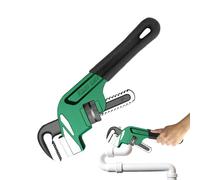 Adjustable Pipe Wrench - Adjustable Wrench for Tight Spaces | High Carbon Steel with Non-Slip Handle | Protective Phosphate Finish and Ergonomic BI Material Handle | W