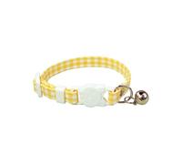 Adjustable Plaid Cat Collars Breakaway Checkered Kitten Collar Gingham Small Dog Collar Cute Safety Pet Collars Decorative Female Puppy Collar with Bell for Birthday Christmas 2026