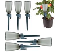 Adjustable Plant Drip Irrigation Watering Spikes, 6 Pieces Wine Bottle Watering Stakes, Automatic Lazy Waterings Device, Slow Release Control Valve Automatic Irrigation For Potting Daily Use